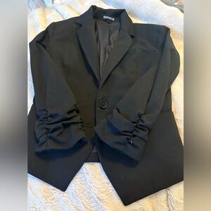 Express Black Cropped Blazer